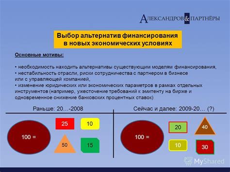 Альтернативные источники финансирования: возможности и риски