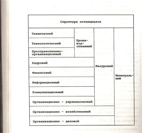 Анализ имеющегося потенциала и ресурсов