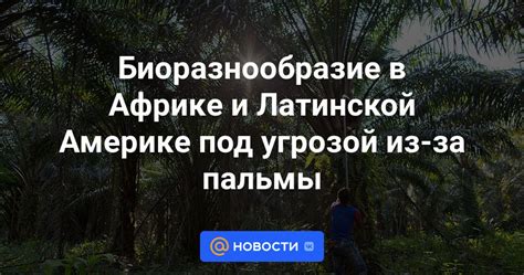 Биоразнообразие под угрозой: воздействие активной хозяйственной деятельности