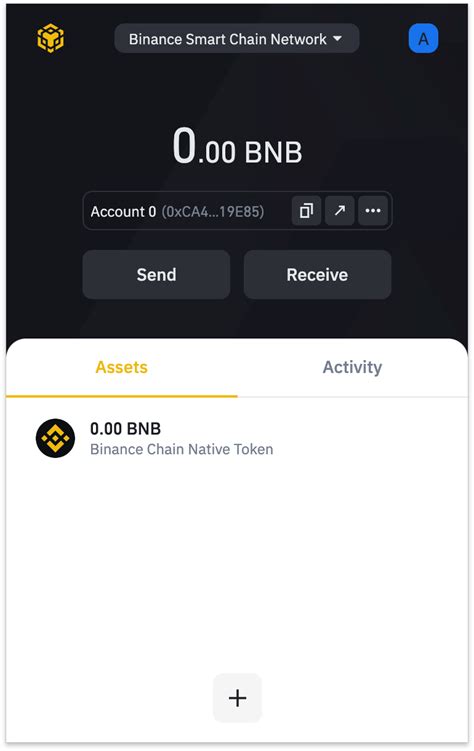 Браузерное расширение Binance Chain Wallet