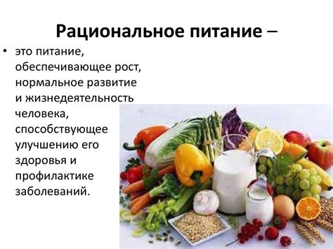 Важное значение разнообразия продуктов для поддержания здоровья и активного образа жизни