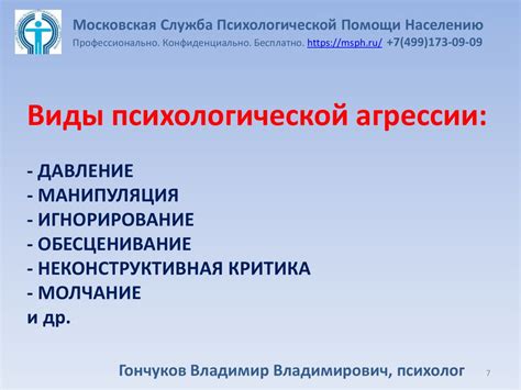 Виды психологической агрессии и их воздействие на психическое состояние жертвы