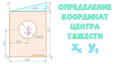 Влияние координат центра масс на устойчивость формы