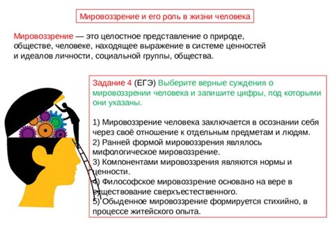 Влияние личного мировоззрения на суждения о рациональности познания