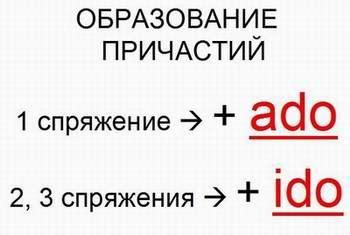 Влияние причастий на образование сложных временных форм