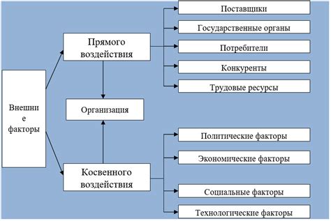 Влияние факторов на оптимальное устройство организации