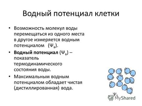 Водный потенциал: его значимость и применение