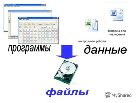 Возможности хранения информации на внешнем носителе