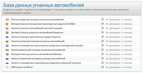 Возможные места размещения идентификационного номера автомобиля 