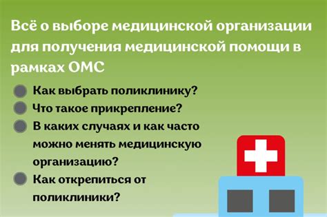 Выбор медицинской организации для получения нового полиса ОМС