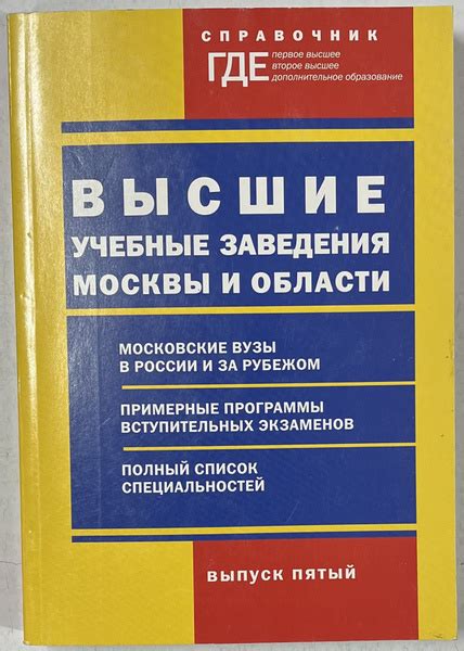 Высшие учебные заведения с направлением "Педагогика"