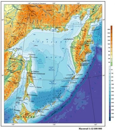 Географическое положение Охотского моря и его воздействие