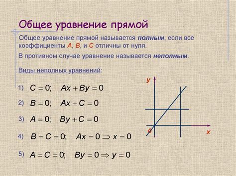 Геометрическое представление прямой и отрезка на плоскости