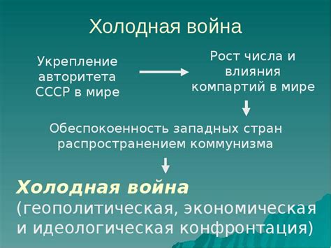 Геополитическая и экономическая перспектива