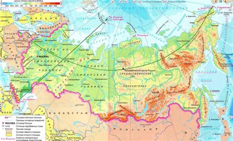 Границы и соседние страны семи пи на двух