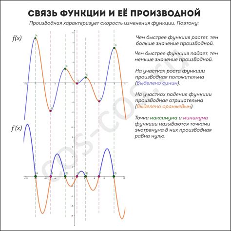 Графический анализ производной и ее знака