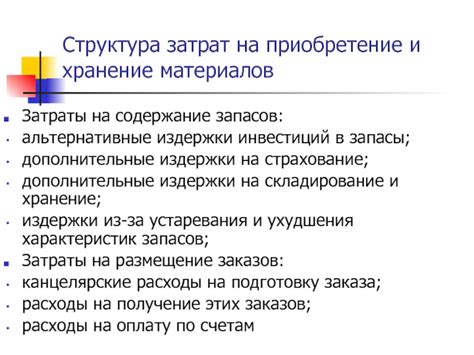 Дополнительные затраты на приобретение и установку