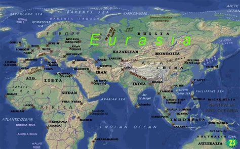 Евразийский континент: величие и особенности