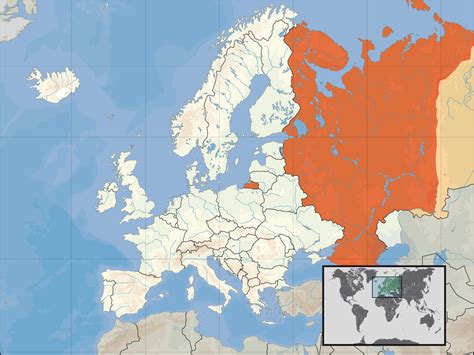Европейская часть России и азиатский простор: территория и ближайшие соседи