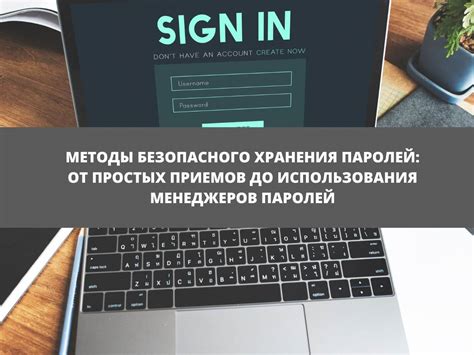 Заголовок 3: Как безопасно хранить пароли: наилучшие методы