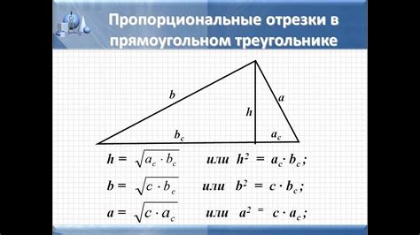 Известная формула для вычисления размера отрезка в треугольнике