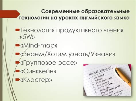 Инновационные подходы к изучению английского языка с использованием современных технологий