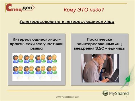 Интересующиеся лица и их побуждения