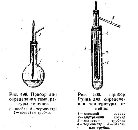 Использование пробирки со содержимым для определения точки кипения