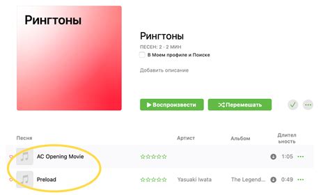 Использование собственных аудиофайлов в качестве рингтонов