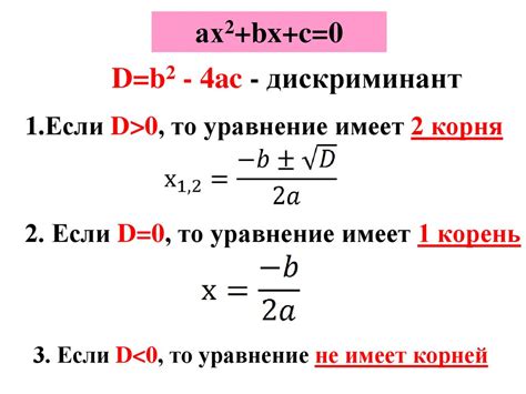 Использование формулы Виета для нахождения корней квадратного уравнения