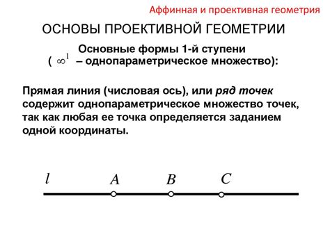 Исследование взаимного расположение линий в проективной геометрии