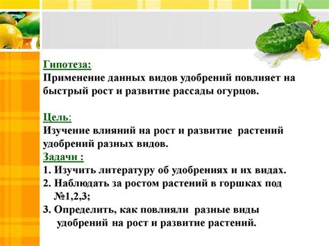 Исследование влияния совместного размещения перцев и огурцов на развитие растений