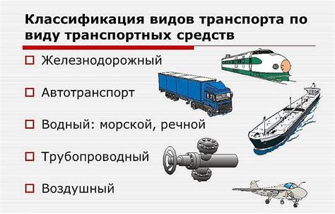 Исследование разнообразных видов транспорта