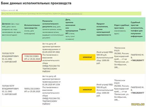 Как определить номер исполнительного производства в случае отсутствия информации