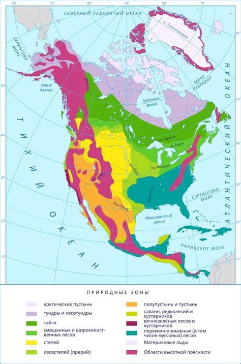 Климатические и географические различия Северной Америки: вариативность регионов
