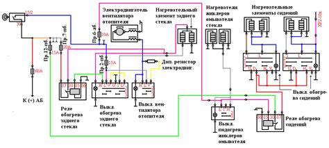 Компоненты, составляющие реле системы обогрева автомобиля Волга 3110