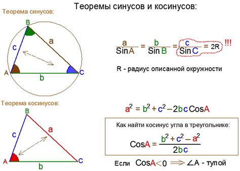 Косинус в прямоугольном треугольнике: принцип и практическое применение