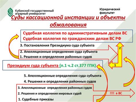 Критерии учета кассационной обжалования в гражданском процессе