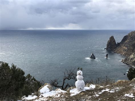 Крым - рай для энтузиастов зимнего пляжного отдыха