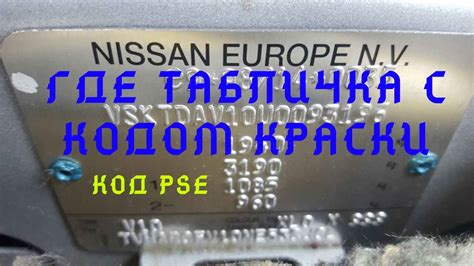 Места, где можно обнаружить идентификационный код аудиосистемы автомобиля Ниссан Террано