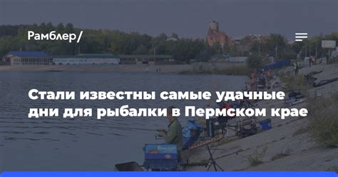 Наиболее удачные месяцы для рыбалки