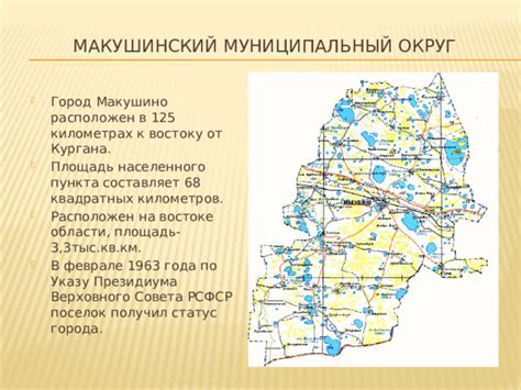 Обзор основного населенного пункта, где расположен важный объект