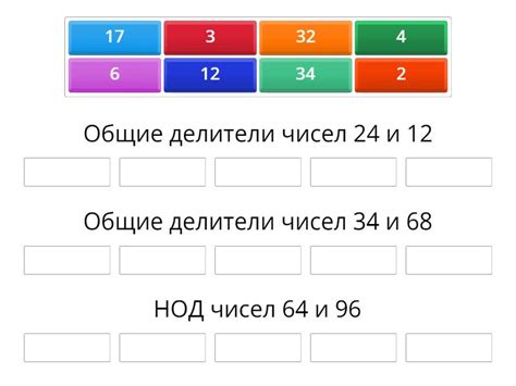 Общие делители чисел 864 и 875