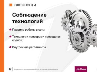 Ограничения технологии и возможности