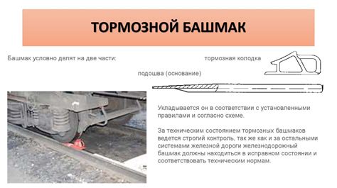 Опасности, связанные с использованием тормозных башмаков на рельсовой дороге