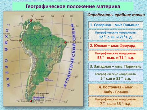 Описание географического положения страны