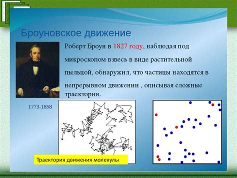 Описание и особенности броуновского движения