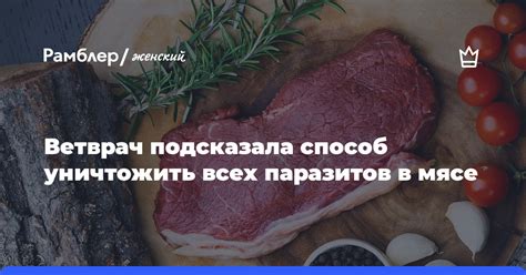 Описание распространенных видов паразитов в мороженом мясе