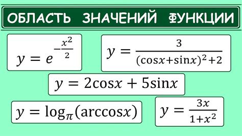 Определение значений функции при возрастании аргумента x