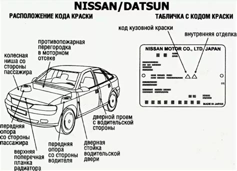 Определение места расположения идентификационных кодов на автомобилях Gazelle для предпринимателей